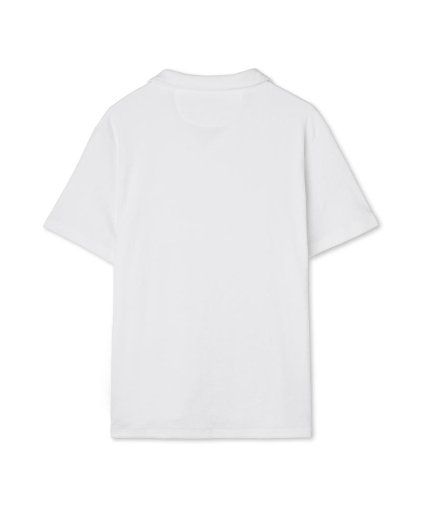 POLO RALPH LAUREN Custom Slim Fit Terry Polo Shirt - White