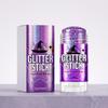 Portable Purple Glitter Makeup Stick - Silky, Fine Glitter for Natural Face and Body Makeup