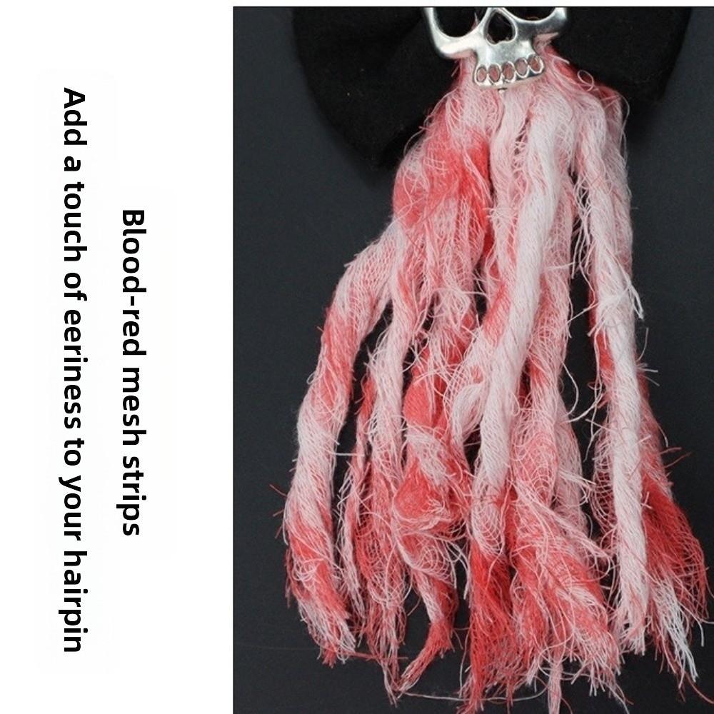 Rose Halloween Bridal Headwear Bloodstain Skeleton Hand Rose Hairpin  Cosplay Prop