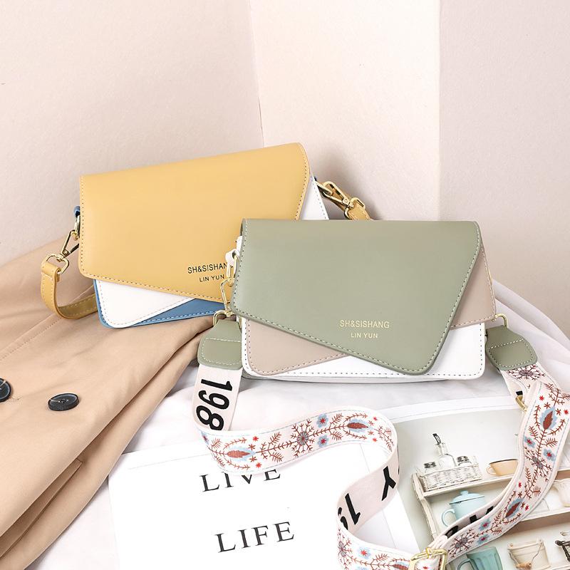 Valentine's Day women's bag sweet small square bag simple fashion color matching shoulder bag messenger bag wholesale versatile light luxury