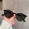 Round Shape Women's Sun Glasses Vintage Retro Rivets Decoration Sunglasess Women UV400 Protection Male Sunglass