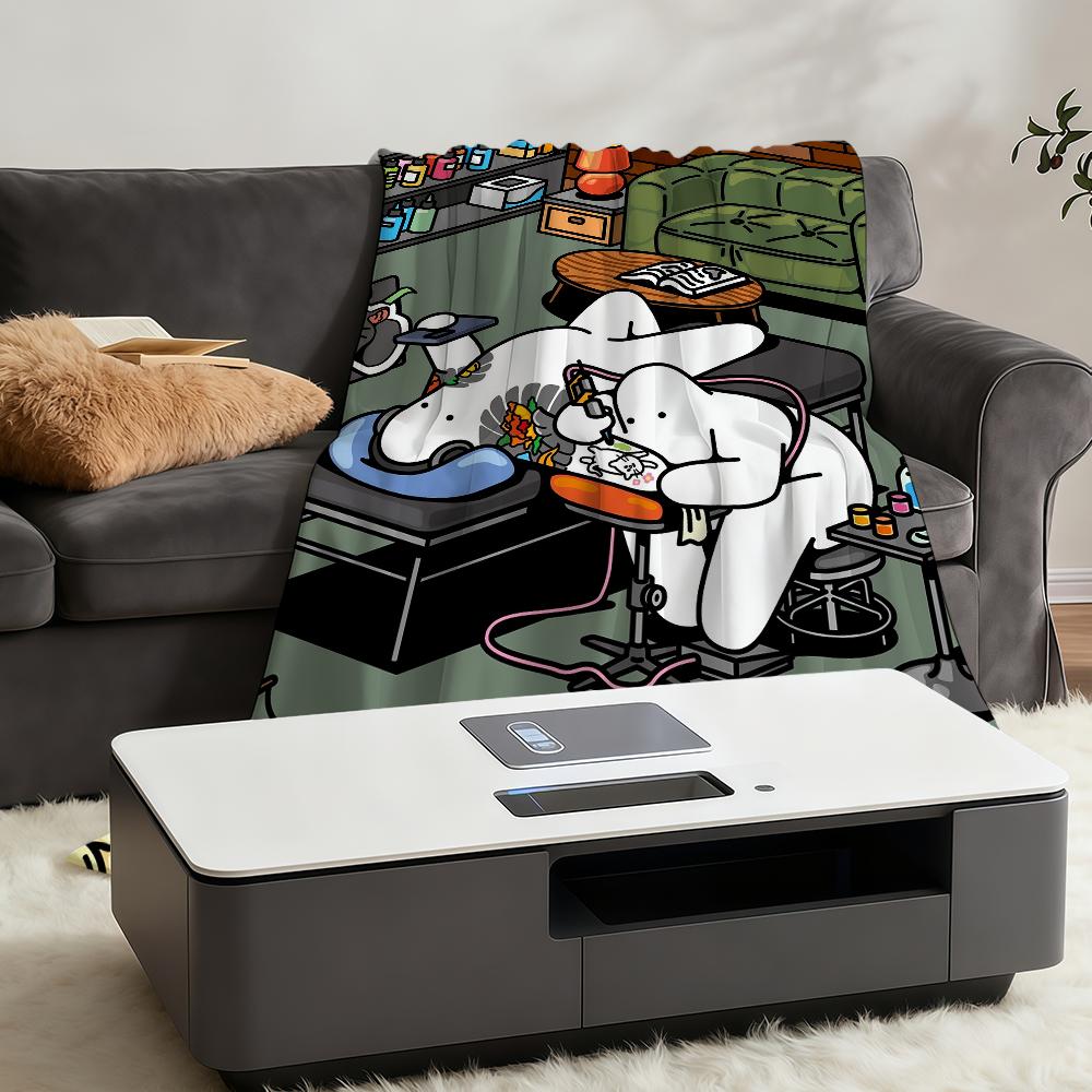 Blanket Throw Super M-Mr Cosy Plush Living Illustration Room Sofa Couch Childish Birthday D-DonothingS Cute Gifts