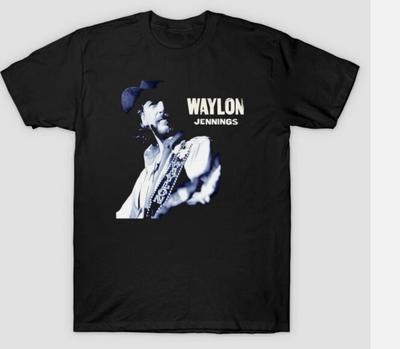 Απόλυτο T-Shirt Waylon Jennings Κοντομάνικο Όλα τα Μεγέθη S έως 5 XL