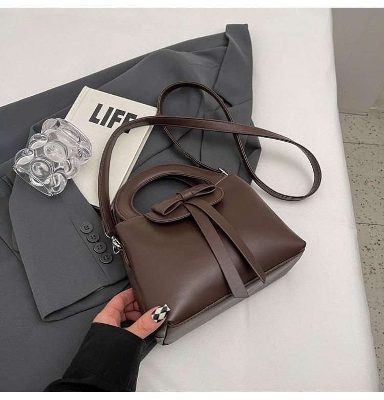 Stylish Butterfly Bow Handbag Autumn Winter Women 2023 New Trend Bucket Bag
