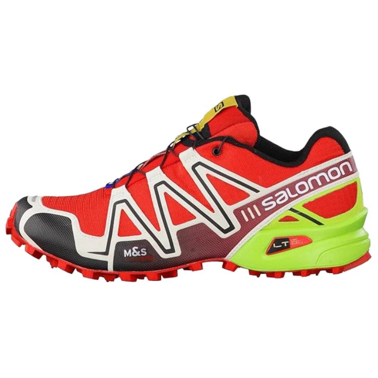SALOMON Speedcross 3 Comfortable Soft Durable Low-Top Running Shoes Men Sneaker Red 381532