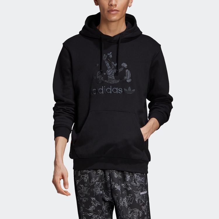 adidas Sweatshirts Men's Black Hooded Moderate Regular GD6022