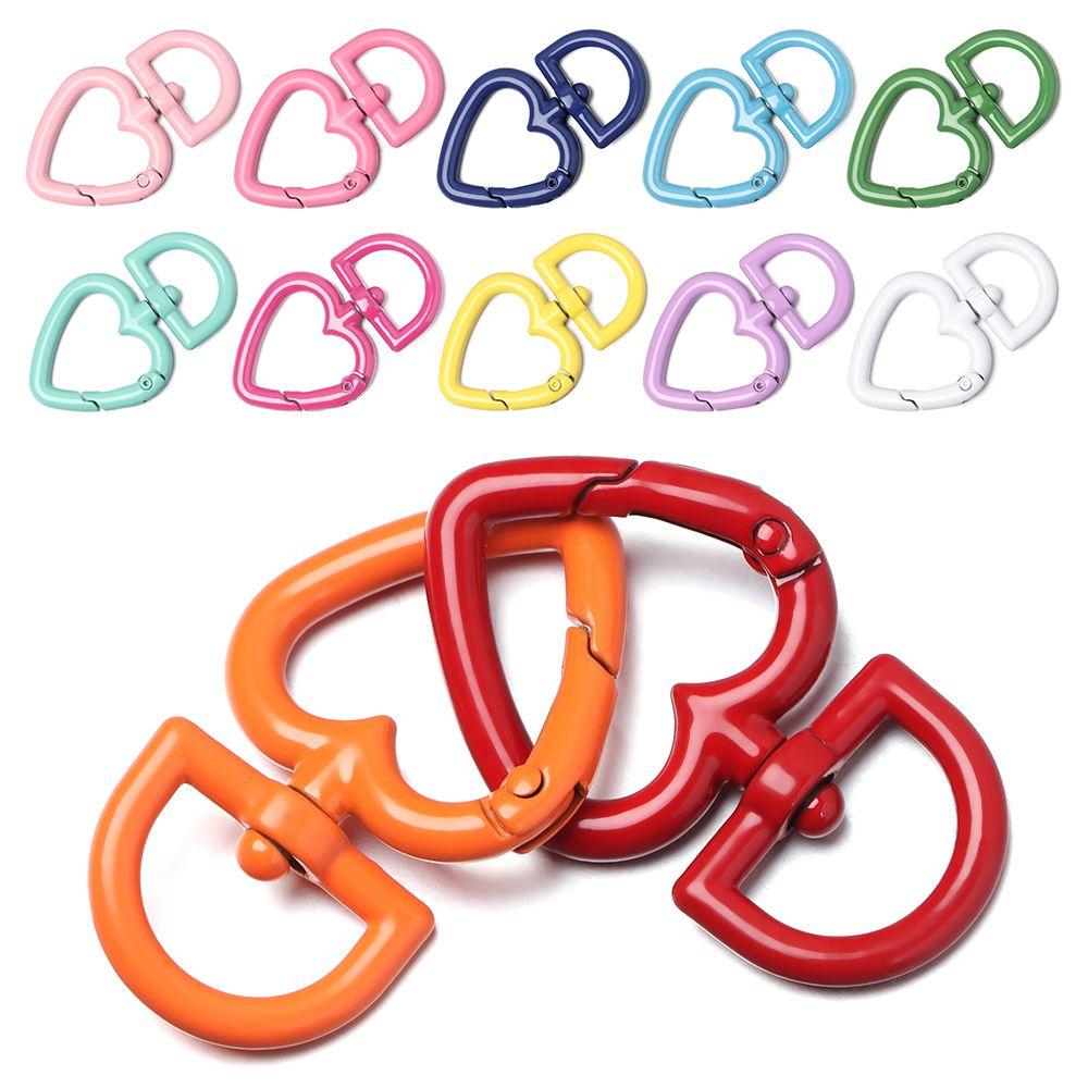 

Gate Heart Style Bag Пряжка для ремня Пряжки с пружинным кольцом Застежка-кнопка Зажим для кошельков Сумки Карабин