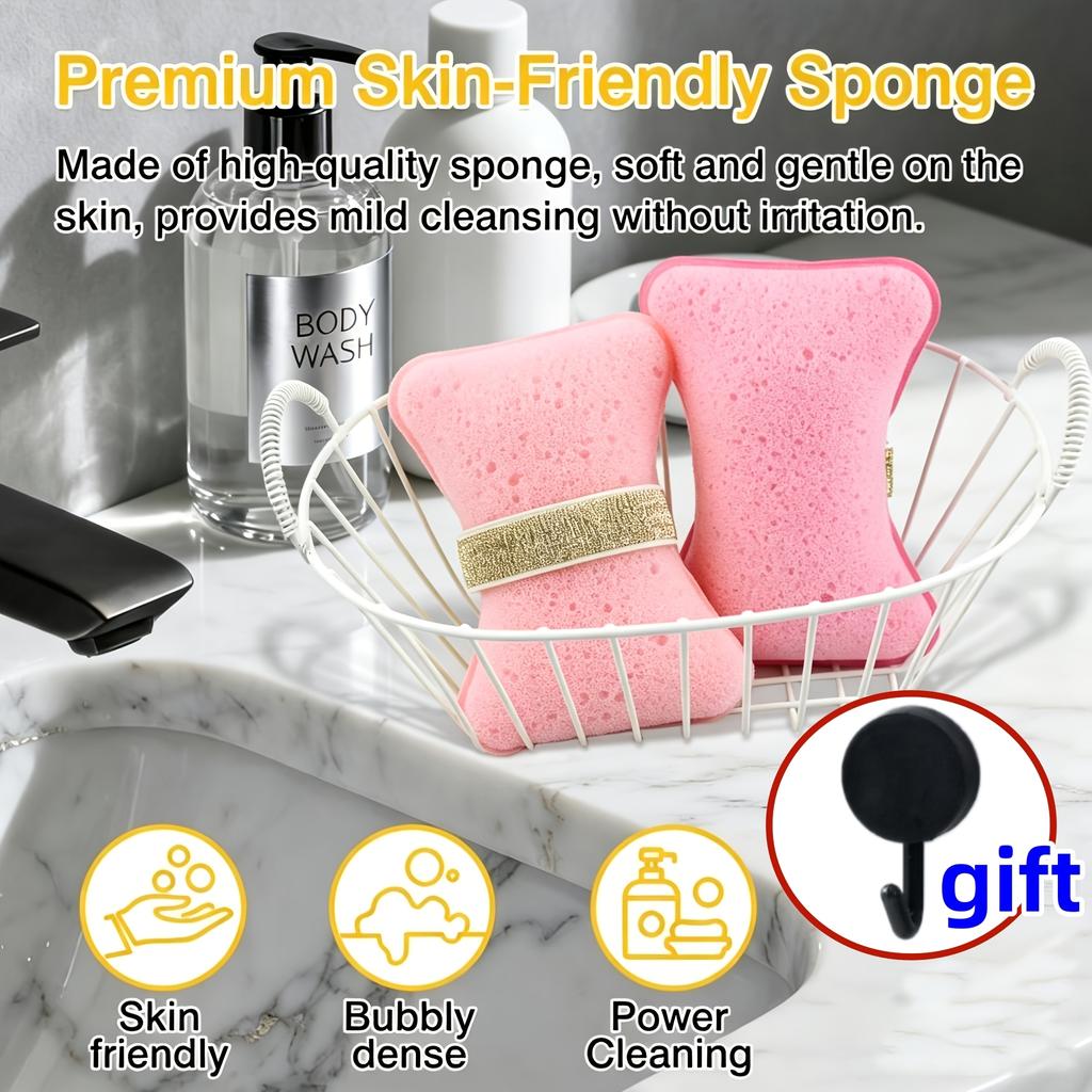Exfoliating Bath Sponge, Soap Bag Bath Sponge, Shower Sponge, Women'S Bath Sponge, Bath Flower Exfoliating Foam Bath Ball