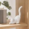 Contemporary Interior Decor Nordic Minimalist Ceramic Ornaments, Abstract Bear/Cat/Elephant/Cactus Sculpture Tabletop for Elegant Table Centerpieces