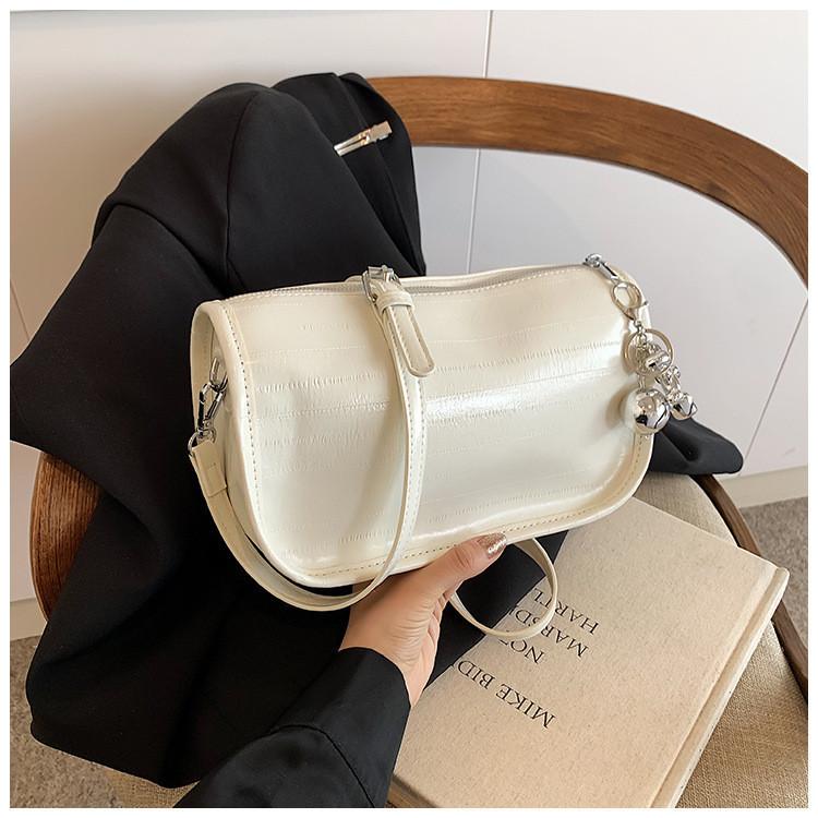 IELGY Женская модная универсальная большая вместительная серебристая сумка через плечо — фото 6