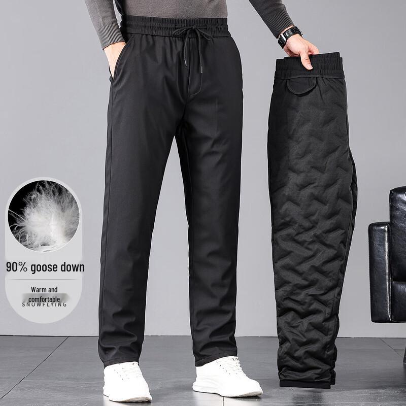 SNOWFLYING Men s 90% Goose Down Straight Leg Pants L
