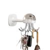 Wall-Mounted Rotatable Kitchen Hooks - Six-Claw Octopus Design, No-Drill Multifunctional Storage Rack