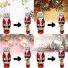 Unique Funny Santa Wooden Puppet Handcrafted Beech Wood For Christmas Decor Gifts