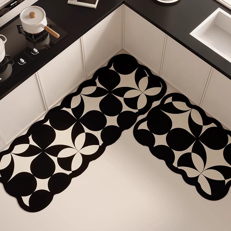 Non-slip Kitchen Floor Mat Diatom Mud Water and Oil Absorbing Rugs Home Decoration Absorbent Bathroom Anti-slip Bath Mat
