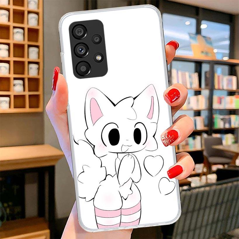 Boykisser Cat Phone Case For Samsung Galaxy A12 A22 A32 A52 A72 A02S Phone Case Note 20 Ultra 10 S10 Plus A51 A71 A50S A20S A10S