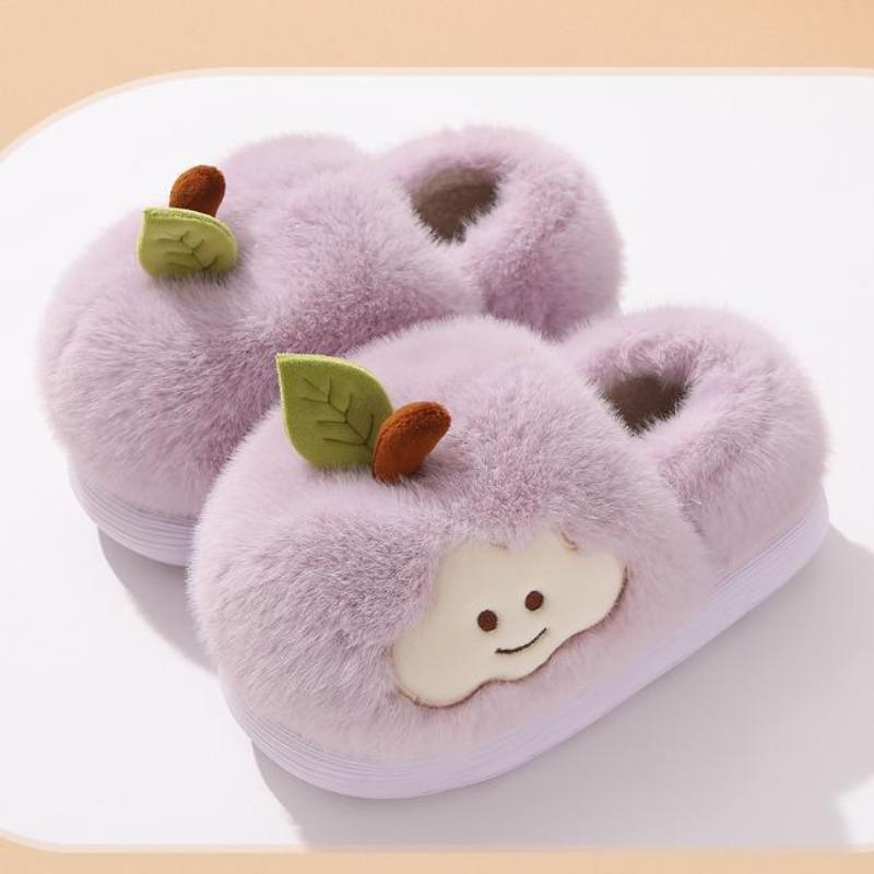 

Подкладка, вся часть утолщенных хлопковых тапочек, осенне-зимние женские домашние для комфорта и тепла, яблочная сумка на пятке 36-37