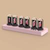 New Rgb Aluminum Alloy Pseudo-Nixie Tube Clock Miniips Computer Desktop Clock Ornament Transparent Desktop Smart Clock