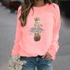 Winter Womens Casual Tops Ladies Print Sweatshirt Blouse Tee Sweater