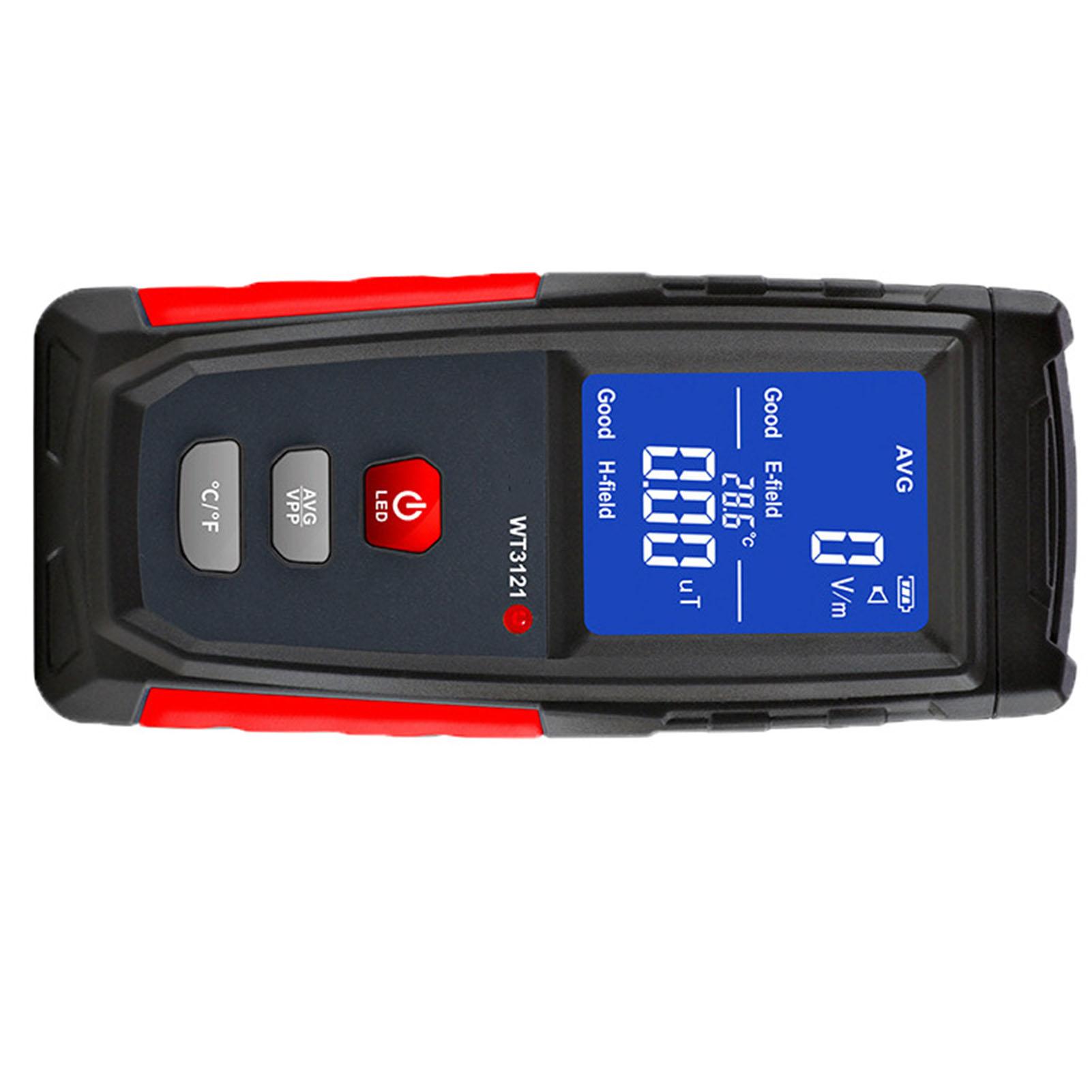 

Детектор электромагнитного поля ЖК-дисплей Измеритель электрического поля для бытовой техники, телефона, компьютера