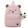 School Bag New Corduroy Cartoon Minimalist Large-capacity Backpack for Middle and High School Students, Girl's Casual Versatile Campus Style Backpack