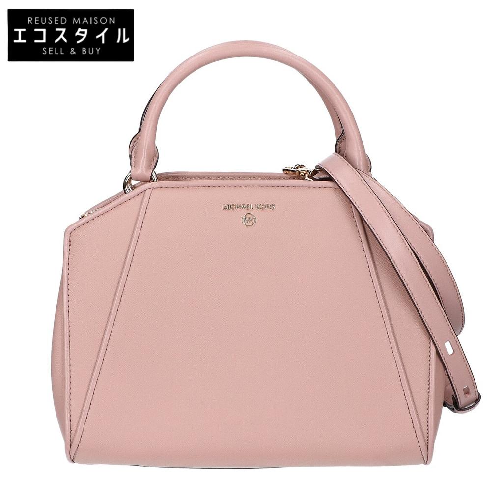 Michael Kors [Excellent Condition] 30F1G9CS2L CLEO Cleo Satchel 2-Way Shoulder Tote Bag Pink beigeUsed