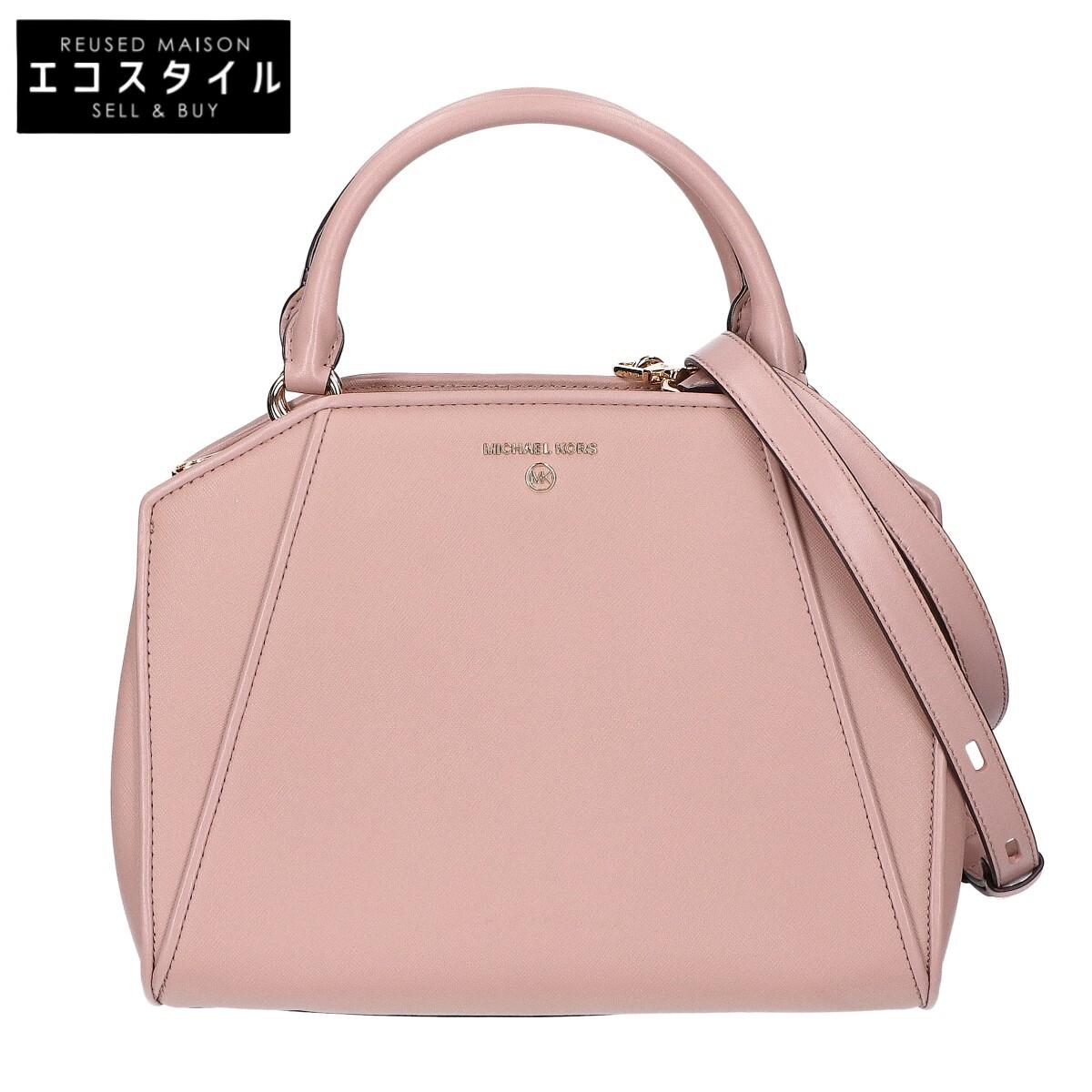 

MICHAEL KORS [Excellent Condition] 30F1G9CS2L CLEO Cleo Satchel 2-Way Shoulder Tote Bag pink beigeUsed