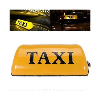 12V Vodotěsná Horní Značka Magnetický Měřič Kabinová Lampa Světlo LED TAXI Signální Světlo - Žlutá