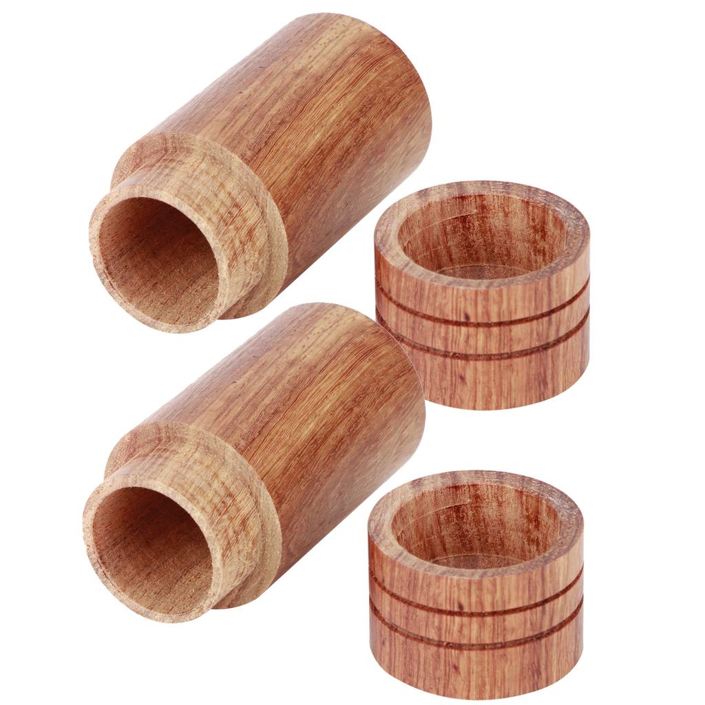 10Pcs Wooden Essential Oil Cylinder Box Storage Bottle Container Travelling Carrier Case2.9cm Outer Diameter