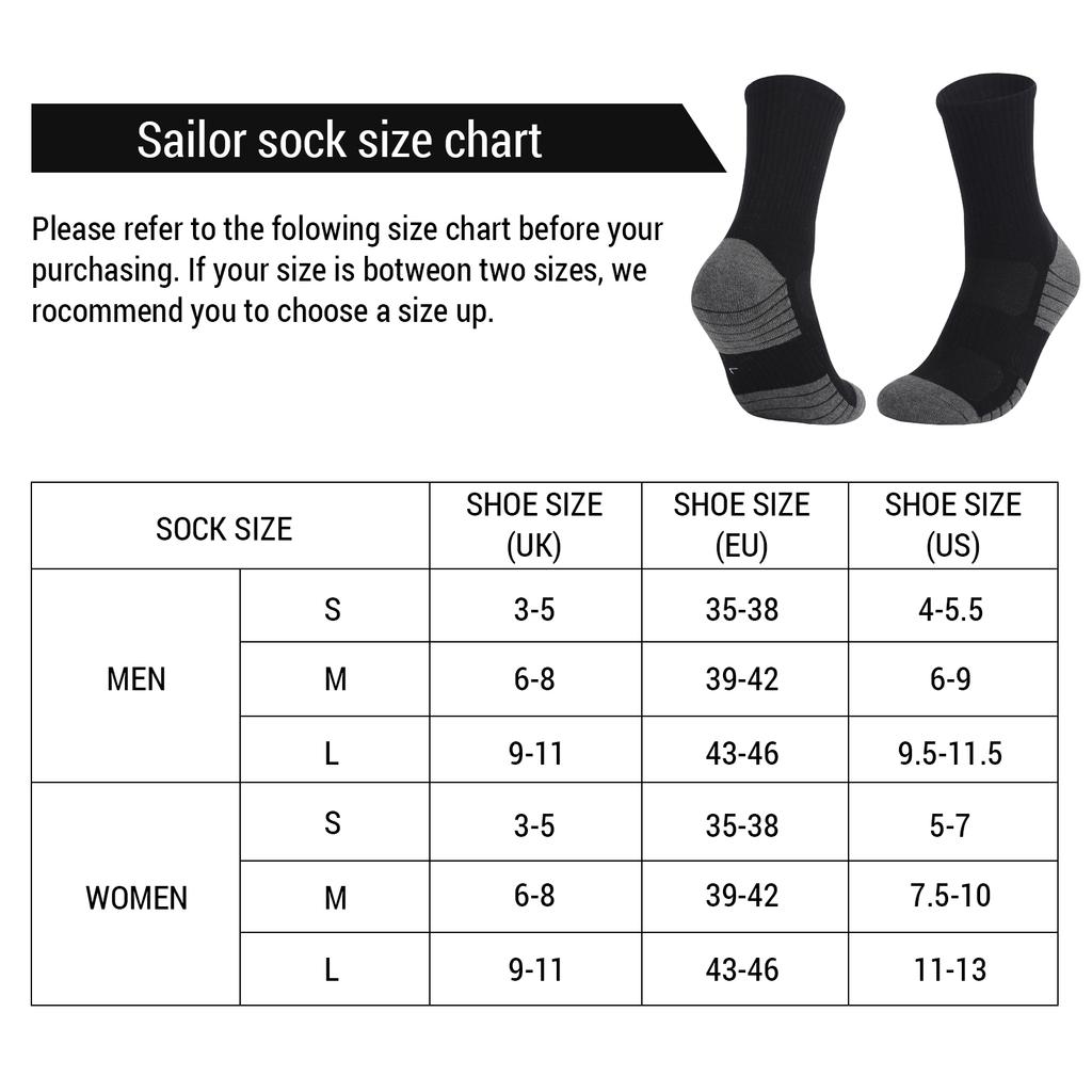 Breathable Comfortable Thicken Crew Socks Outdoor Hiking Trekking Walking Wicking Athletic Socks Black L