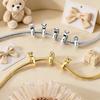 Original 925 Sterling Silver Bead Charm Cute Animal Series Silicone Clip Bead Fit Original Bracelet For Women DIY Jewelry Gift