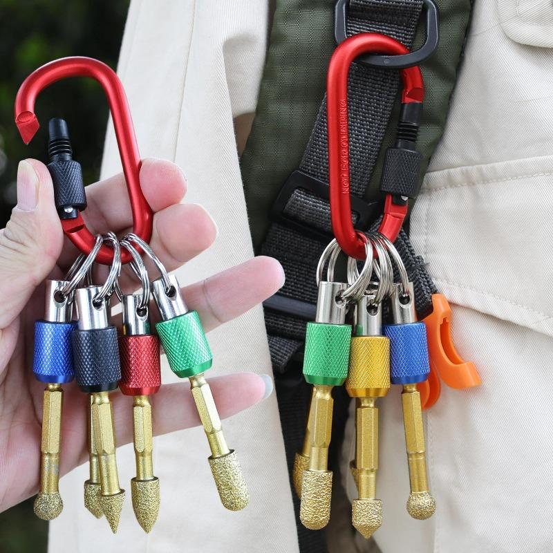 5/1Pcs Hexagonal Shank Key Chain Adapter Quick Change Extension Rod Outdoor Woodworking Drill Chucks Hand Hardware Tool Supplies