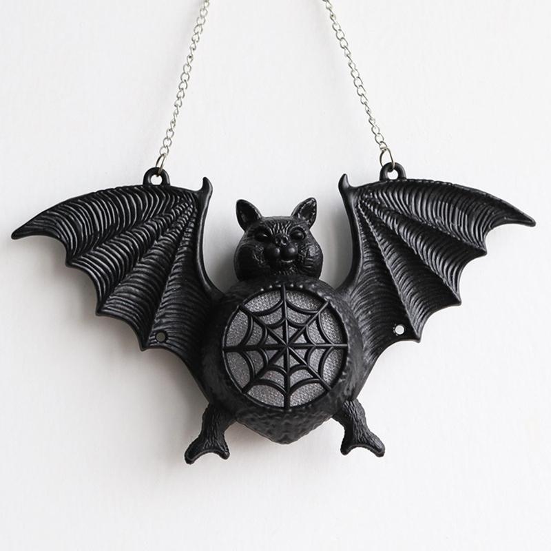 Halloween 3D Gothic Spooky Bats Decoration Halloween Party Supplies Goth Light Scary Black Bat Light for Home Yard
