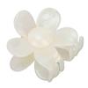 Flower Shape Hair Clamp Acetate Plastic Hair Claw Clip Back Head Headwear for Women Girls Creamy