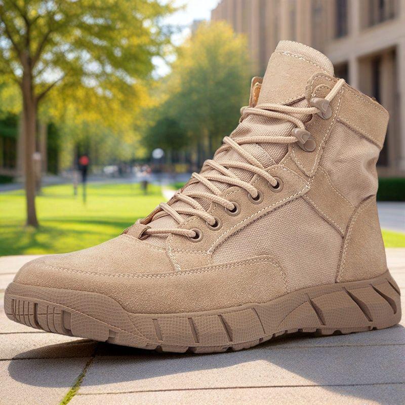 

Lightweight Breathable Canvas High-Top Hiking and Desert Shoes for Outdoor and Military Training 39