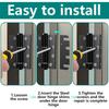 Gap Adjuster Door Hinge Spacers For Door Repair Protective Coating Rust Resistant Metal Filler Plates Covers Worn Areas