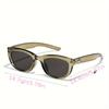 New Women's Olive Green Cat Eye Sunglasses Fashion Women Small Oval Shades Street Pography Sunshade Eyewear UV400 Glasses