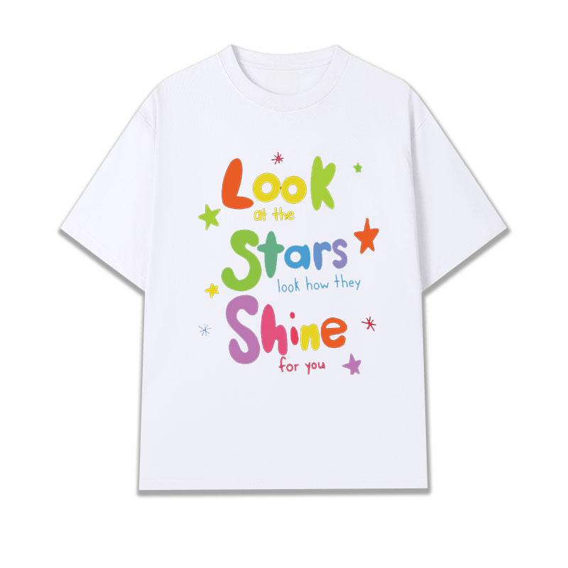 Summer New Cold Play Rock Tour Concert Print Graphic T-shirt Men's and Women's Short Sleeve T-shirt Men's Clothes Top Tee