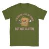 Funny I Tolerate A Lot of Things But Not Gluten T Shirts Men's  100% Cotton Fashion Round Collar  Tees Short Sleeve Clothes