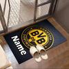 Custom Name Personalized Borussia Dortmund Print Carpet, Versatile Home Decor Rug, for Playroom, Apartment, Balcony, Entryway, Hallway Gift