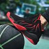 Vyriški aukštakulniai kvėpuojantys Flyknit krepšinio ir bėgimo batai - neslystantys, atsparūs dėvėjimuisi, skirti rudeniui/žiemai