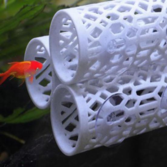 Тунель 3-в-1 для рибки півника, декор для акваріума, укриття для дрібних рибок, гамак для півника на присосках, трубка для відпочинку та ігор для півників, гупі, неонів