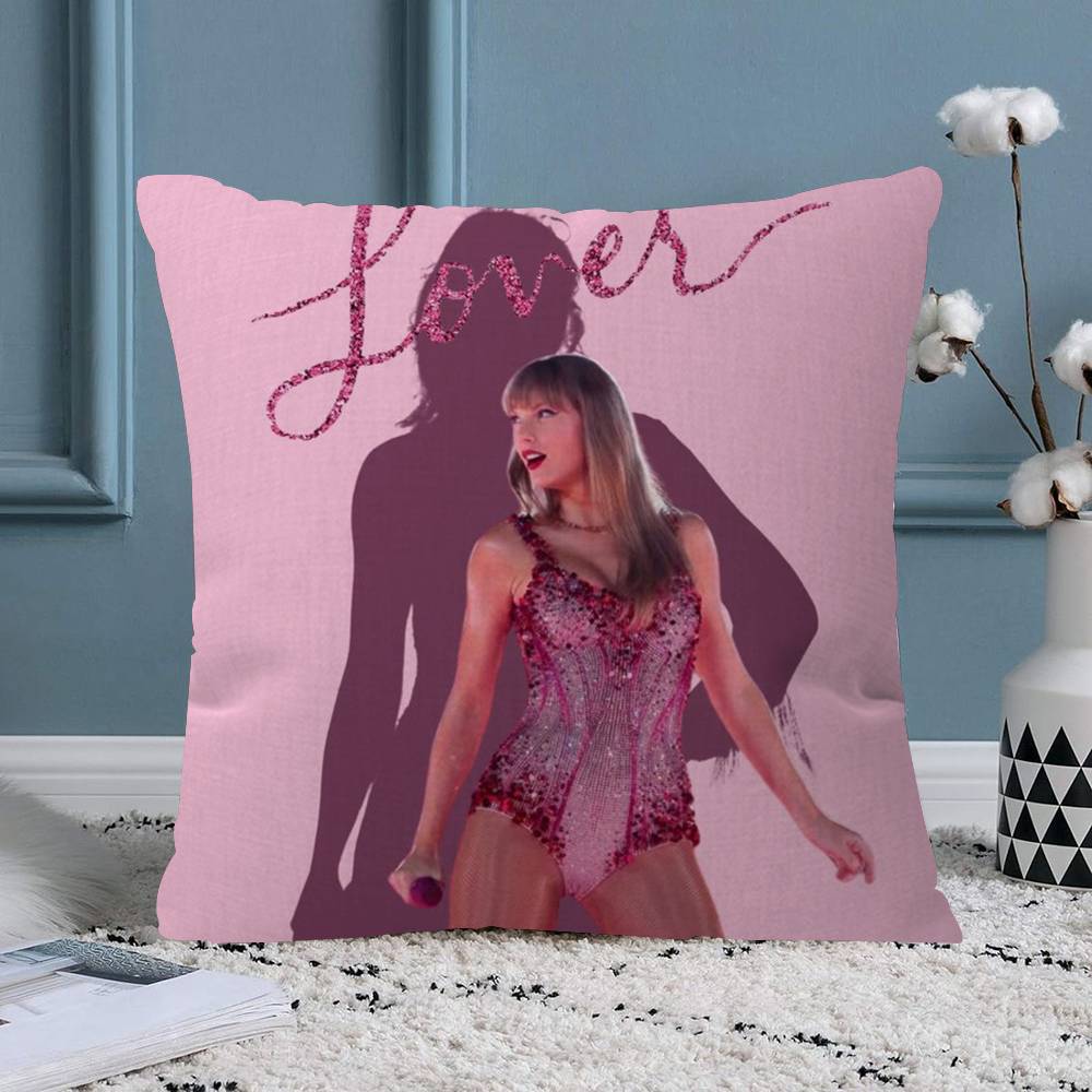 Pop Singer Taylor swift Painting Calligraphy Personalized Pillow Dust Cover Bedroom Kids Party Decoration Pillowcase Gift