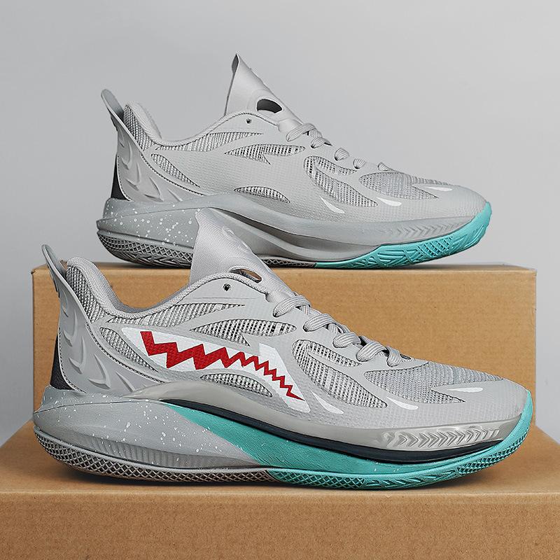 Spring and summer low-top basketball shoes Mesh Jaws actual basketball shoes Middle school students professional competition sports training shoes