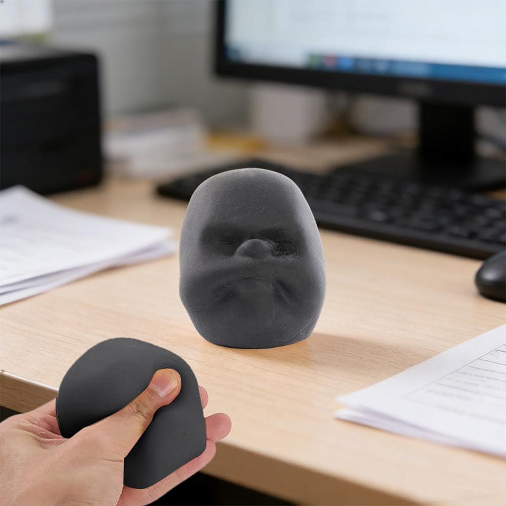 6 Cm Stress For Adults Amusing Face Design Stress Toys Sensory For And Home Use In White Colour Skateboard