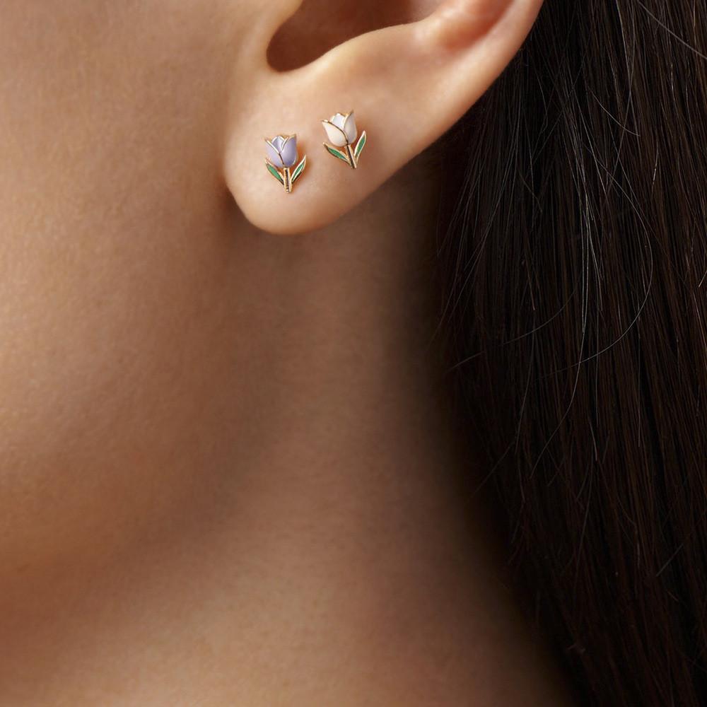 Flower Rose Fashionable Earrings For Women Alloy Floral Design For Occasion Every