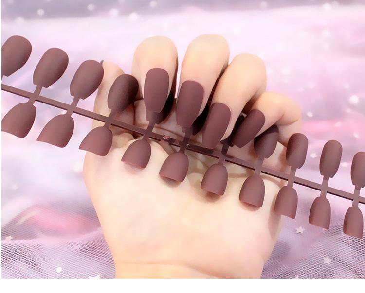 

24 шт./компл. DIY быстрые ногти, матовые, матовые, длинные, Т, однотонные, накладные ногти, разноцветные полоски, готовый маникюр, маникюр