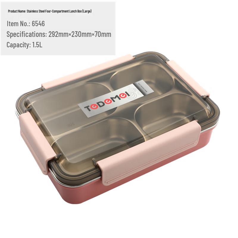 TCC 304 Stainless Steel Divided Lunch Container
