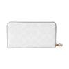 Coach Zip Around 19 Classic Presbyopia Coated Canvas and Leather Wrist Bag Wallet Small Women's Glacier White