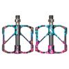 Aluminum Bicycle Pedals With Carbon Fiber Shaft 3 Sealed Bearings Mountain Road Bikes