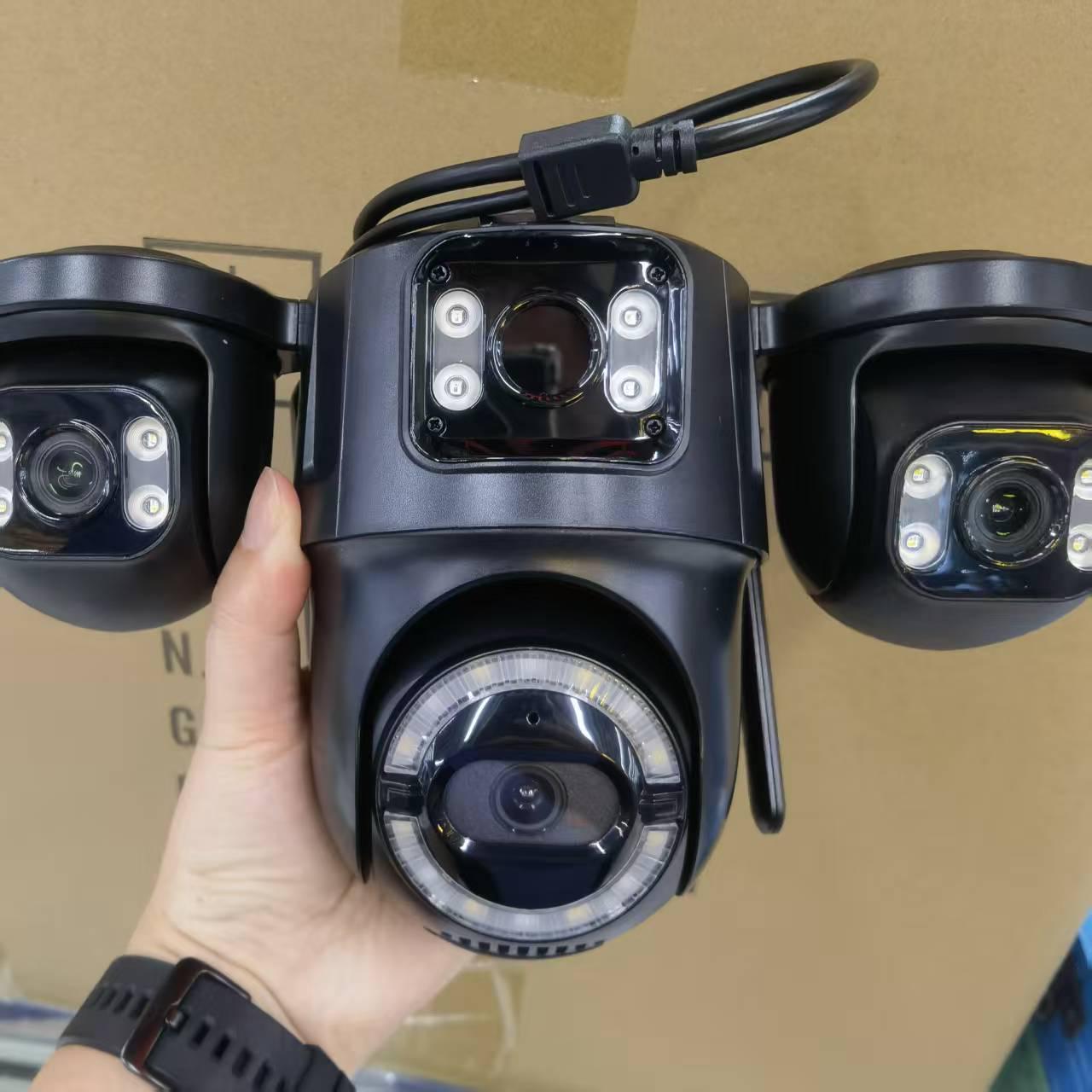 

Triple-Lens Icsee Outdoor WiFi Webcam EU Standard
